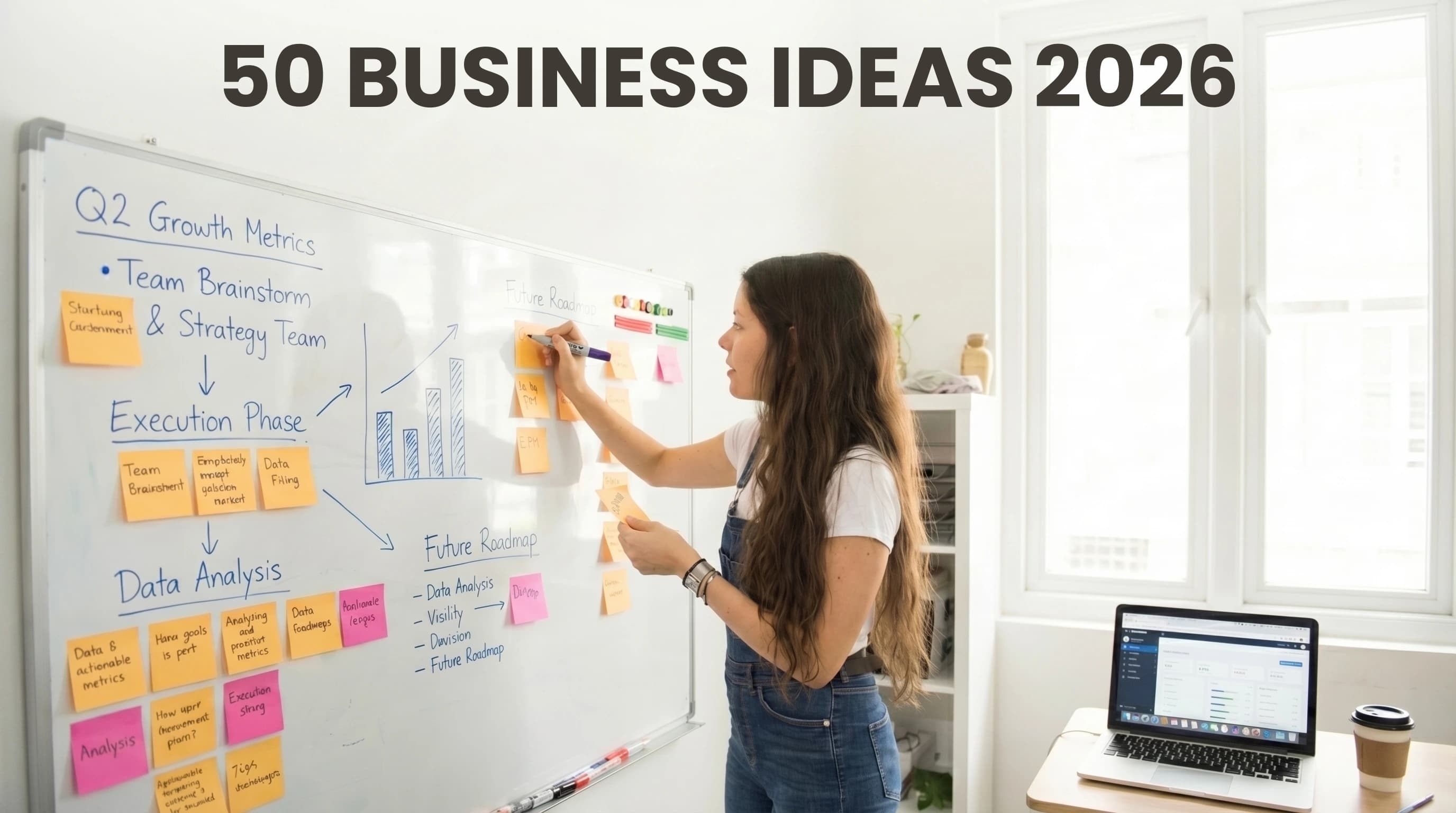 50 idées de startups pour 2026 classées par saturation de marché et données de viabilité