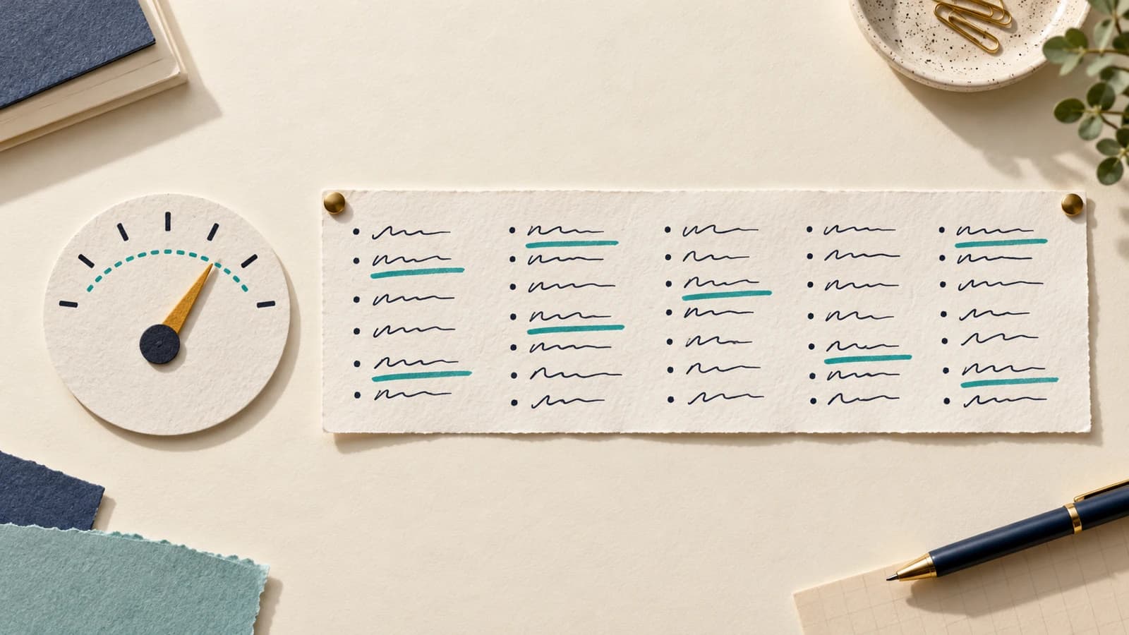 Simulated buyer panel read correctly: a gauge with a dotted ceiling line over the buy rate, and a long paper strip of pass reasons pinned beside it