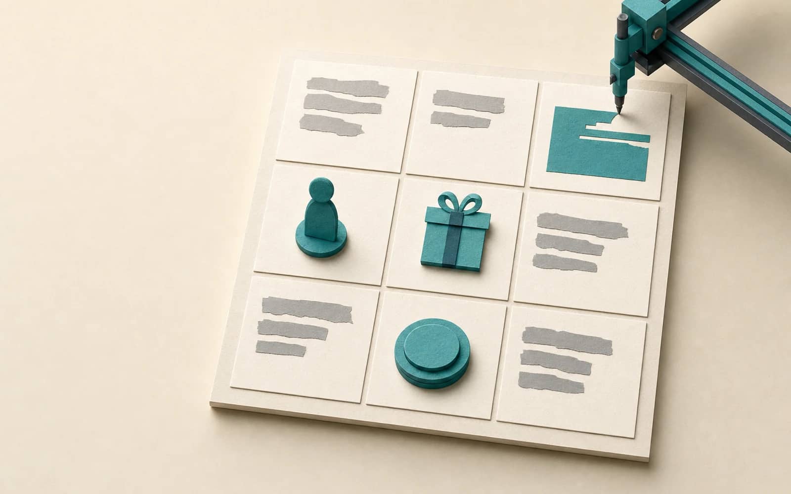 Business model canvas with all 9 blocks filled using a free generator tool
