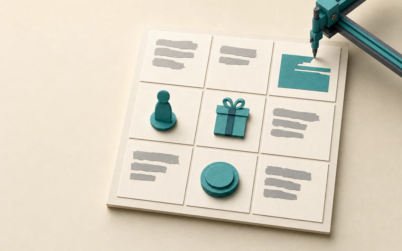 Business model canvas with all 9 blocks filled using a free generator tool