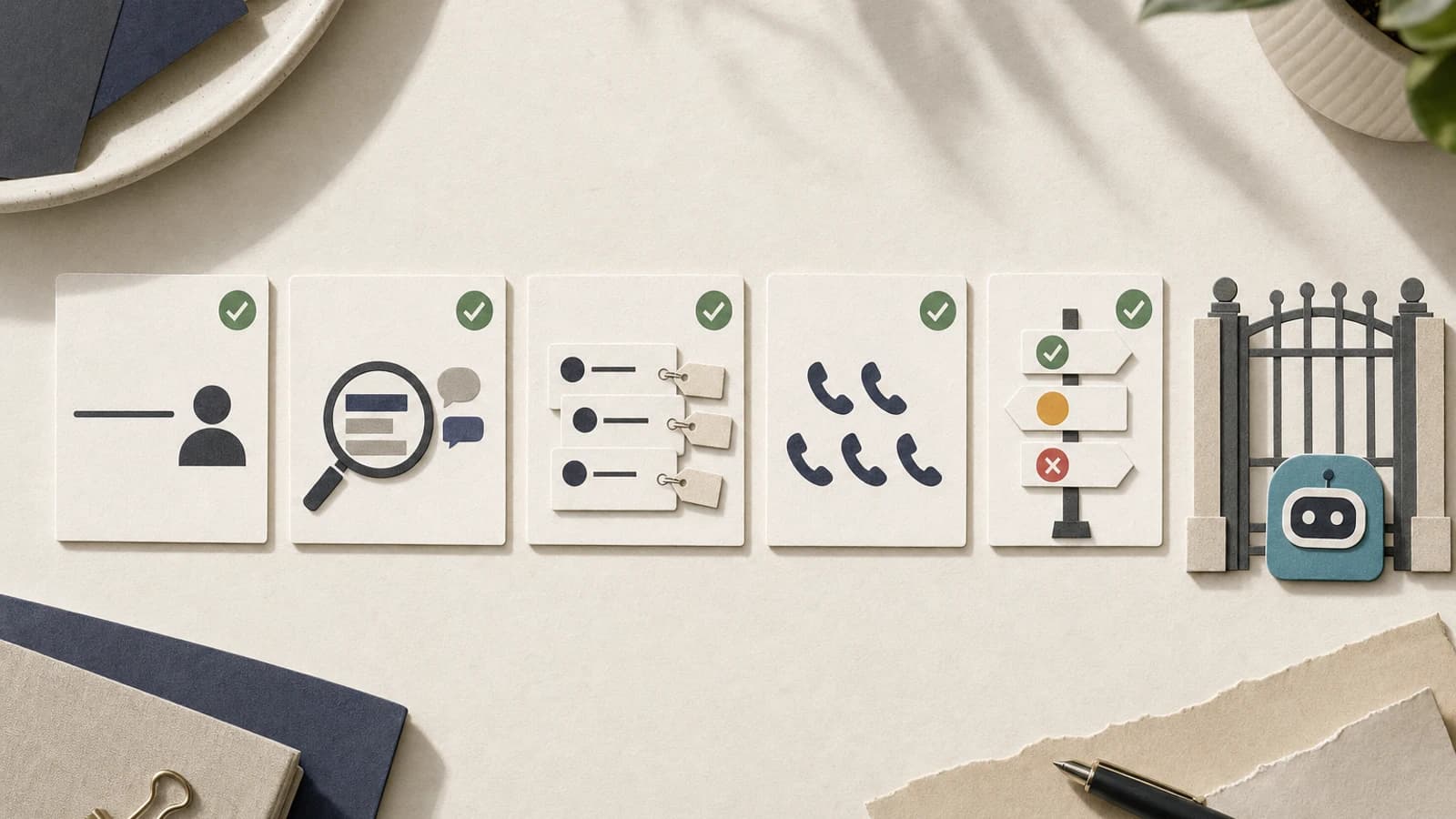 Five-step checklist to validate a Grok Bot business idea: offer, demand, competitors, buyer calls, decision