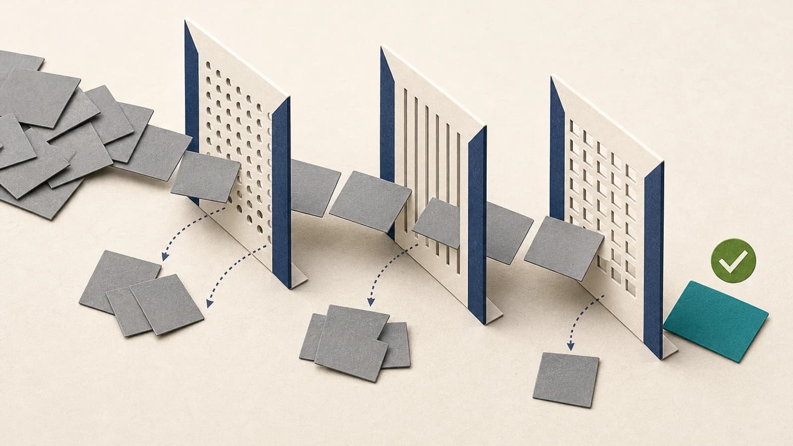 Three-filter test for grounded startup ideas in 2026: solo-buildable, demand-proven, no network effects