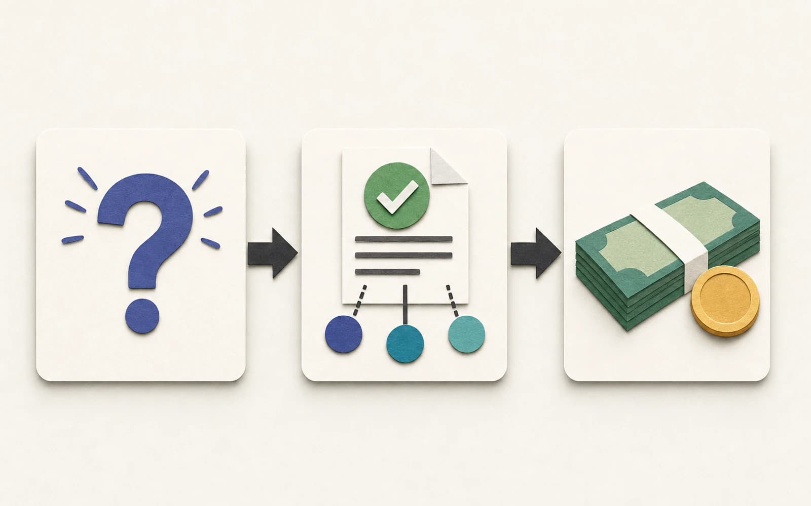 Founder validating a business idea with sourced evidence before building