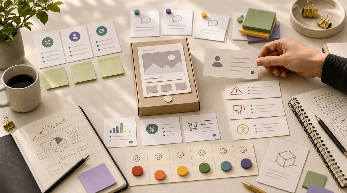 Product idea validation framework showing demand, alternatives, interviews, and willingness to pay