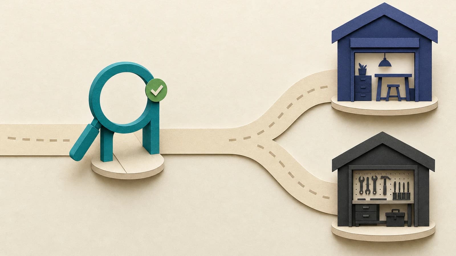 Decision framework showing which AI app builder fits each builder profile