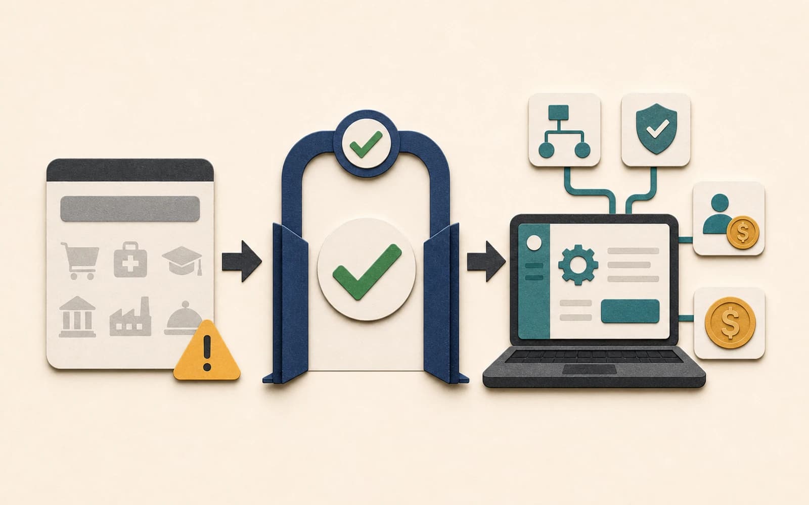 Vertical SaaS idea passing a validation gate before launch