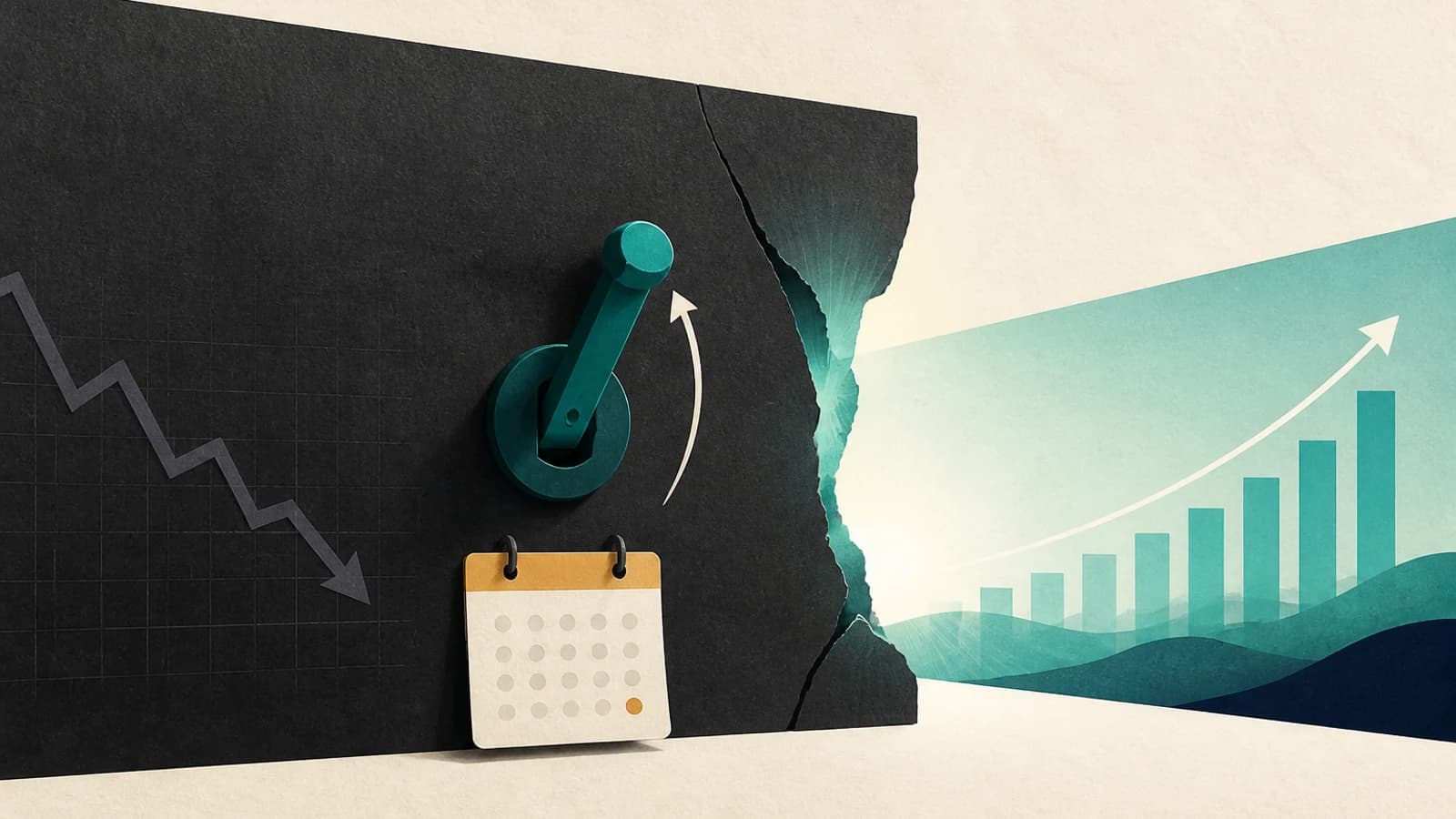 A dateable catalyst flipping a dead market back open for a startup comeback